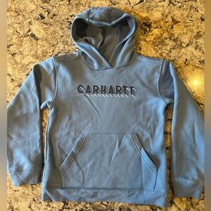Carhartt Hoodie Boys 10-12 Light Blue Sweatshirt New NWOT Size Medium
